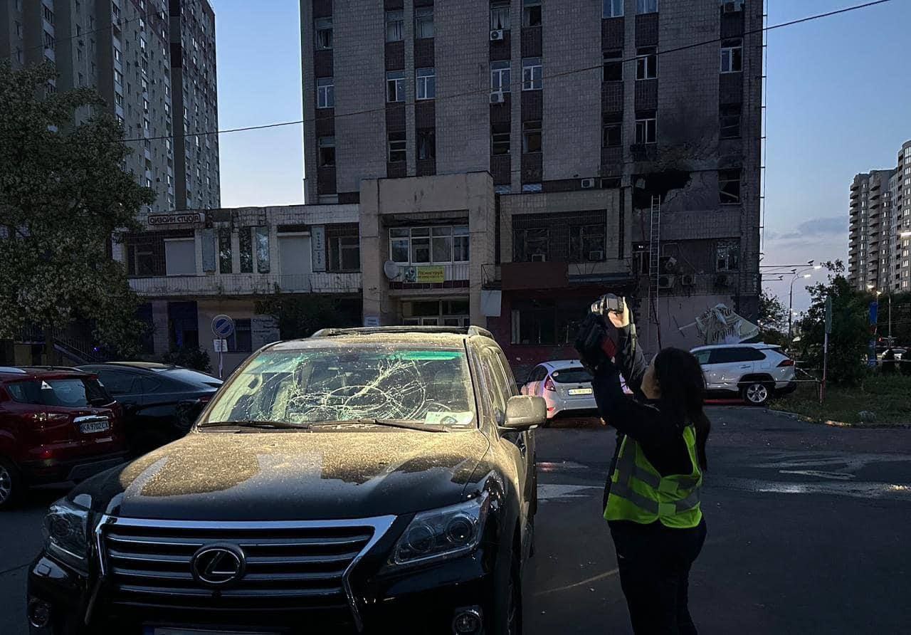 последствия ночной атаки на Киев