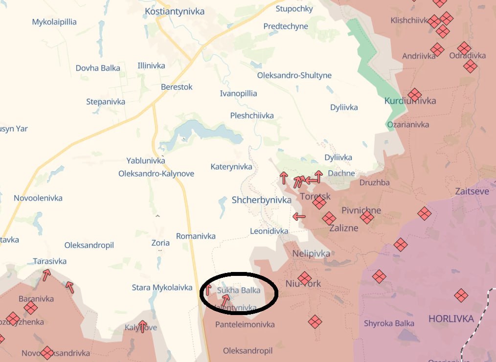 Карта бойових дій.