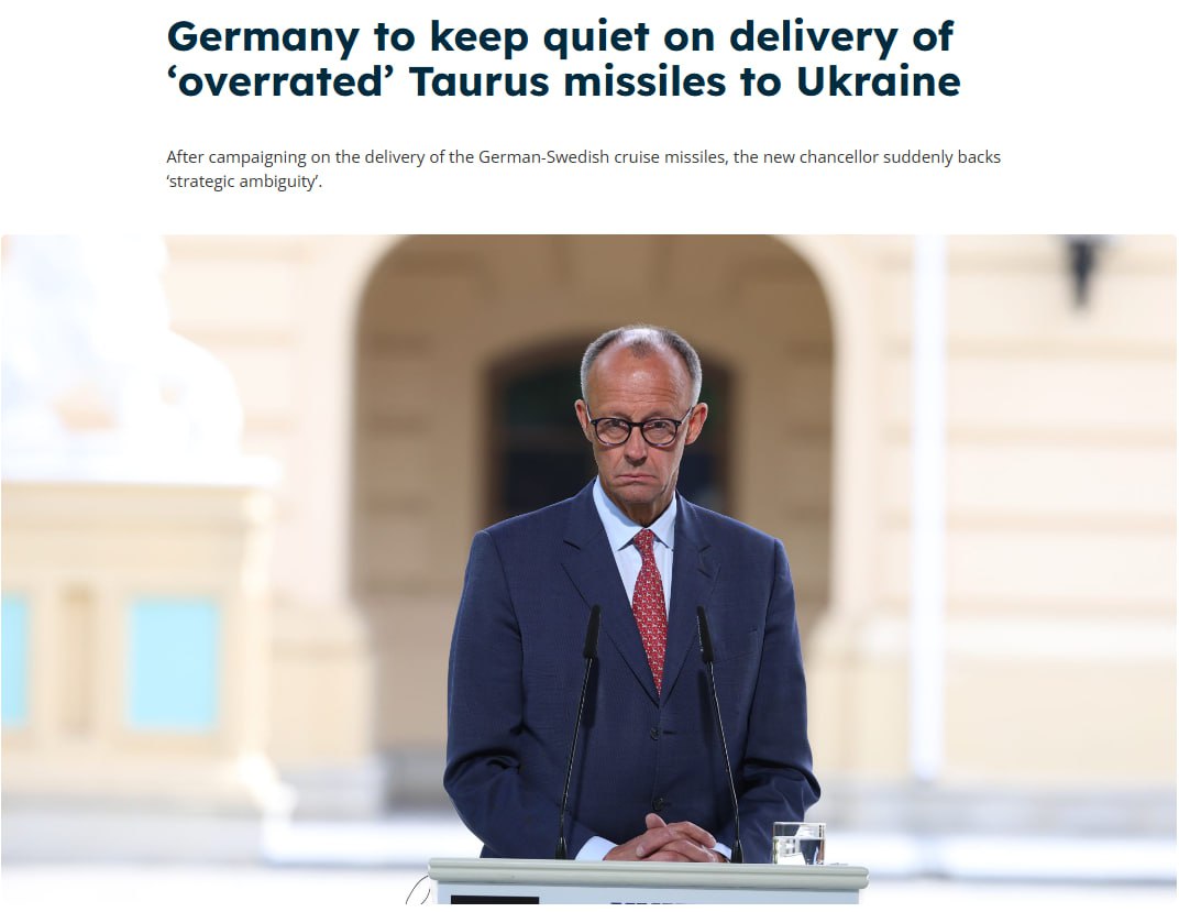 Знімок заголовка на euractiv.com