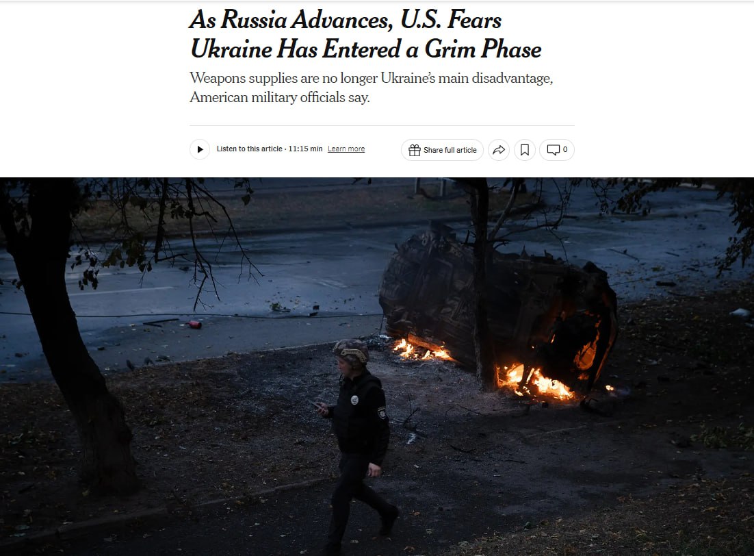 Знімок заголовка у New York Times