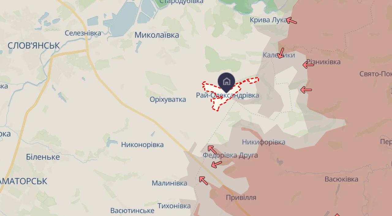 Слов'янськ та Краматорськ. Карта бойових дій. Джерело &ndash; DeepState