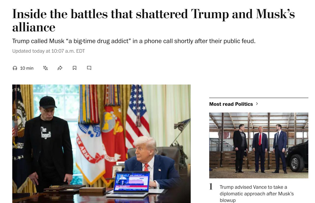 Заголовок на washingtonpost.com