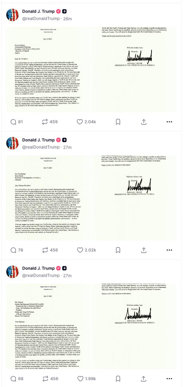 Снимок сообщения (2) на truthsocial.com