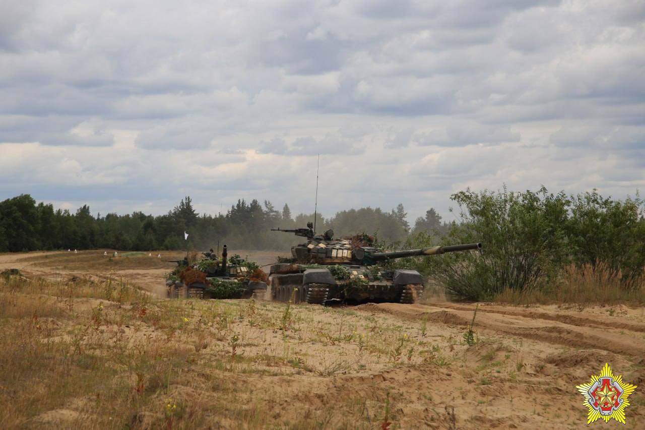 Беларусские танки. Фото - Телеграм