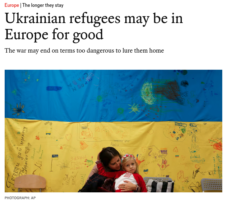 Знімок заголовка на economist.com