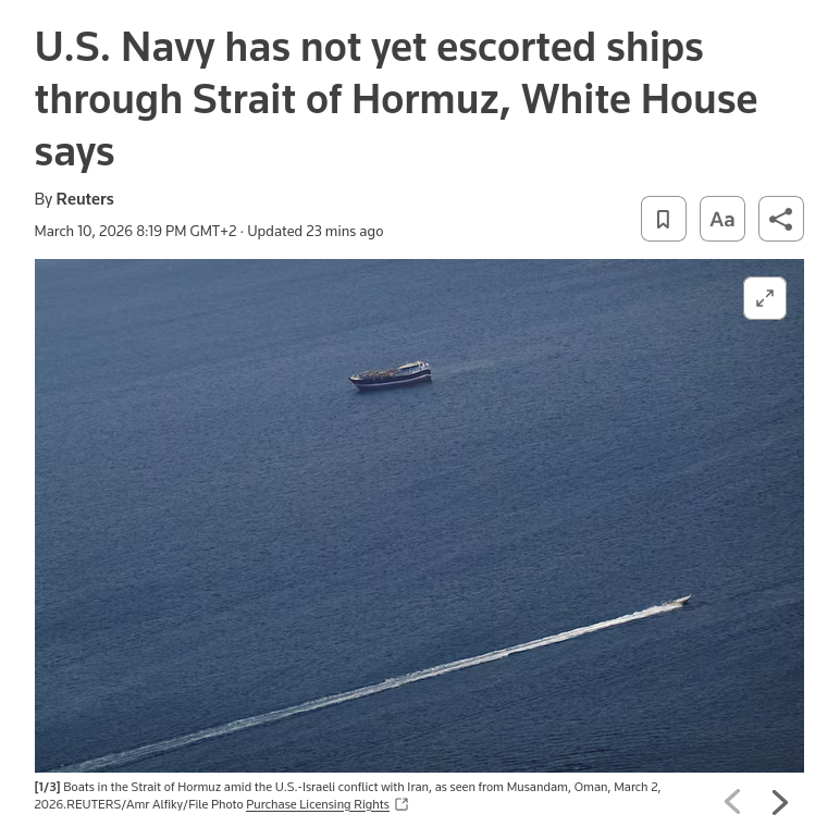 Снимок заголовка на reuters.com &ndash;
