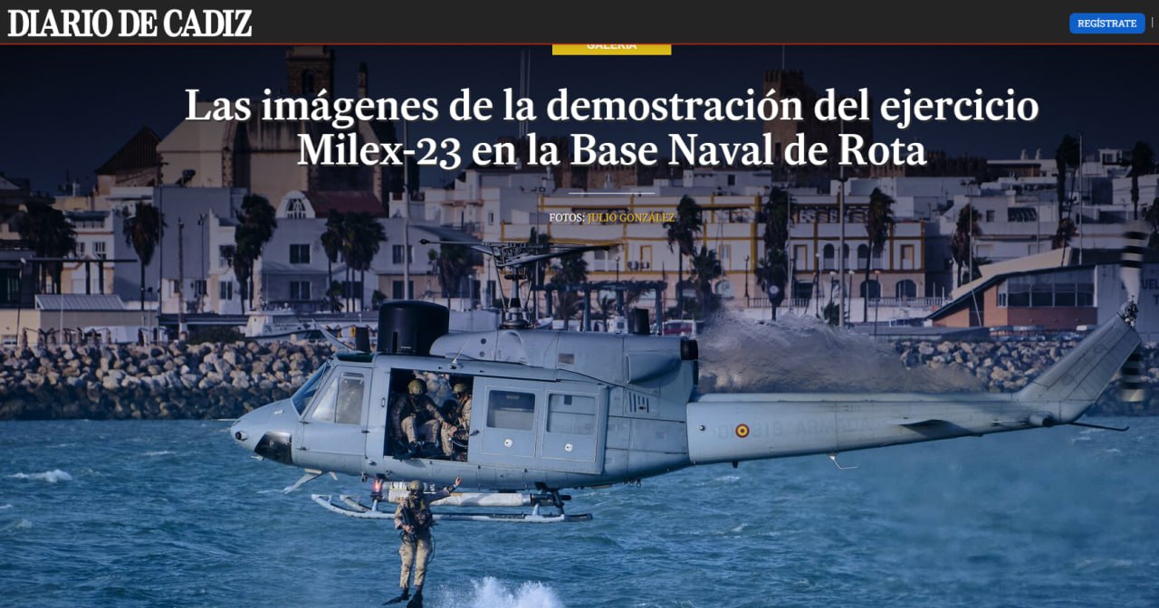 Знімок заголовка у Diario de Cadiz