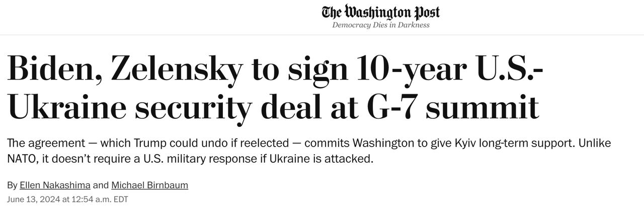 Снимок заголовка в Washington Post