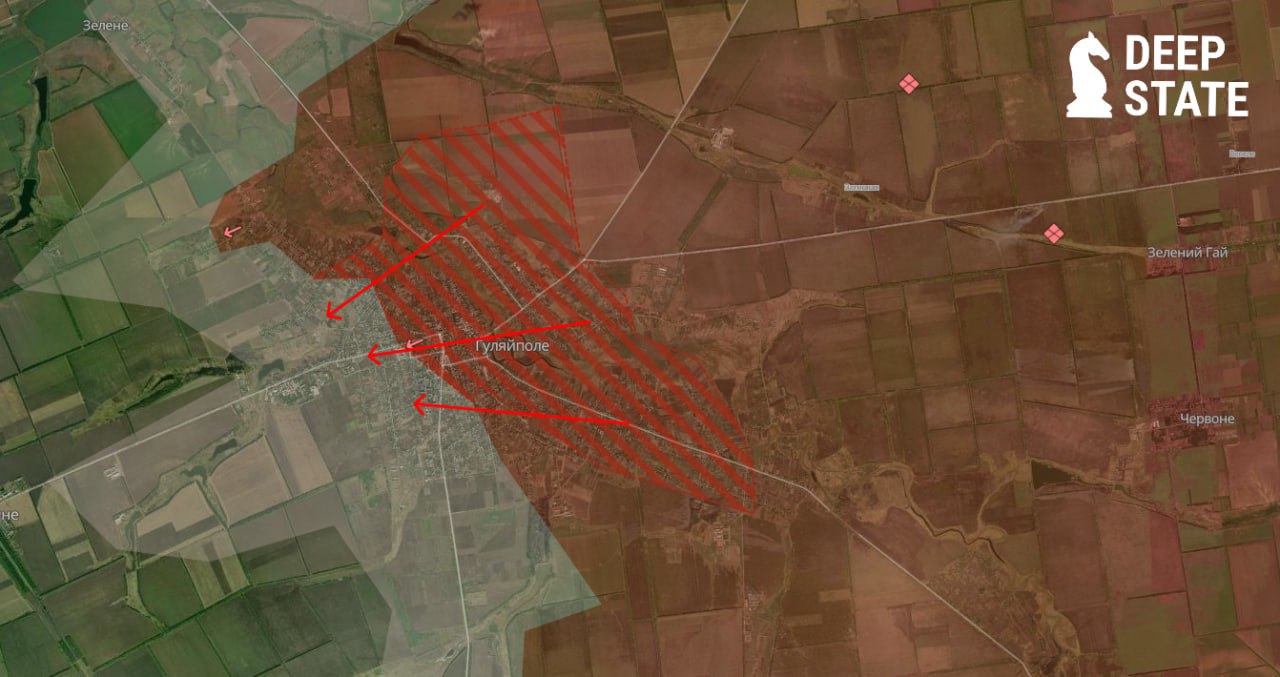 Гуляйполе. Карта бойових дій. Джерело - Deep State