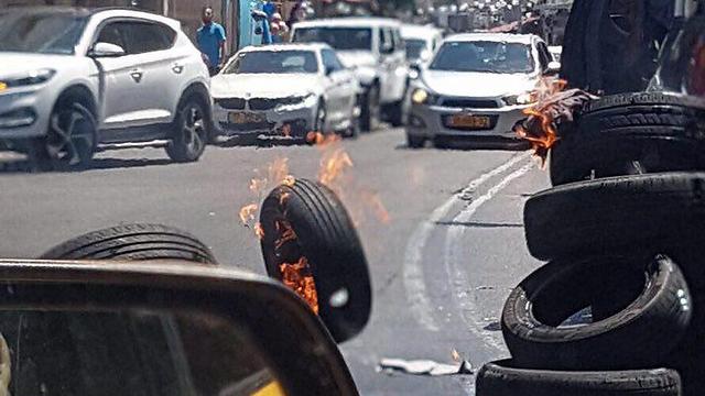 В Яффо на юге Тель-Авива протесты